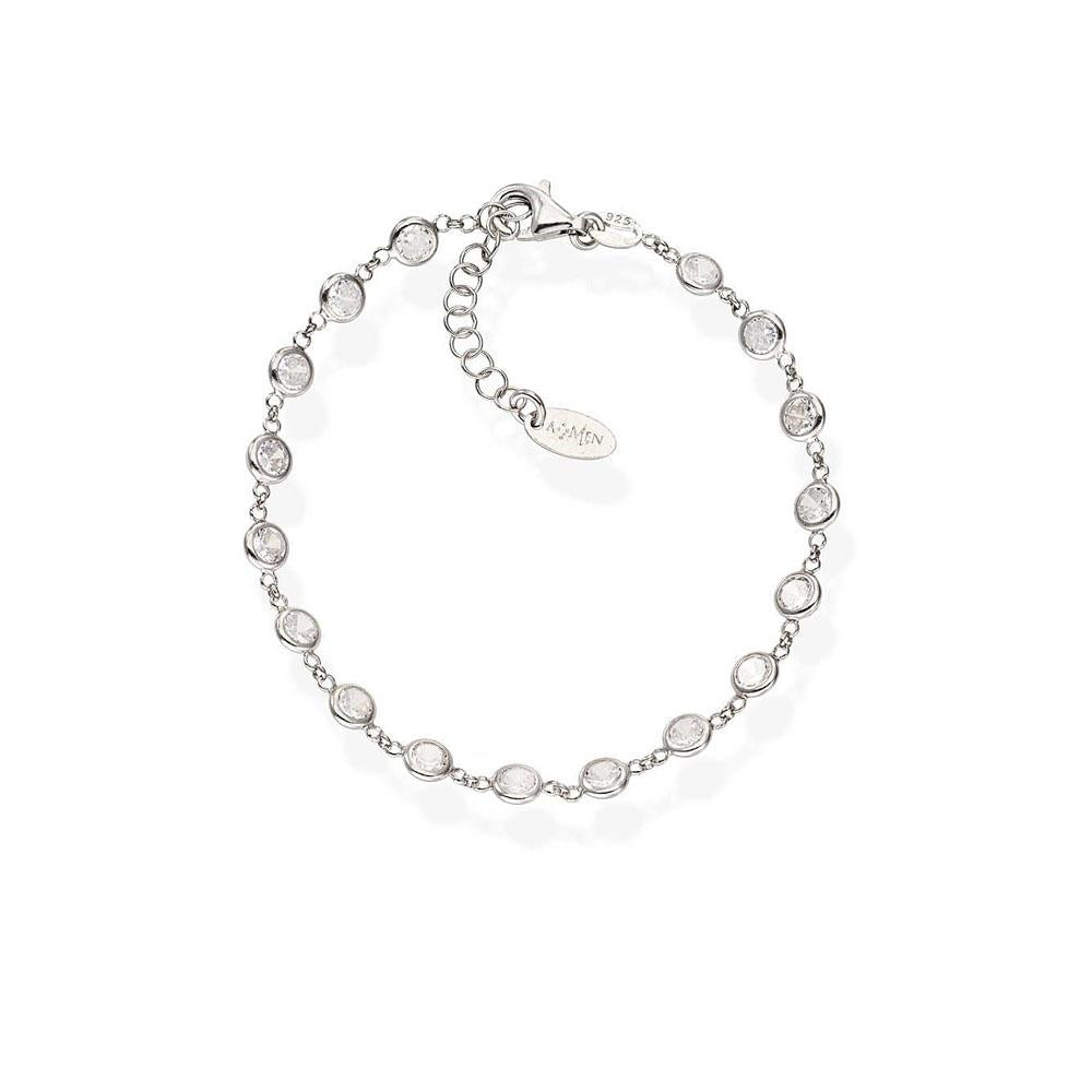 925 SILVER BRACELET WITH STONES (6143432229020)