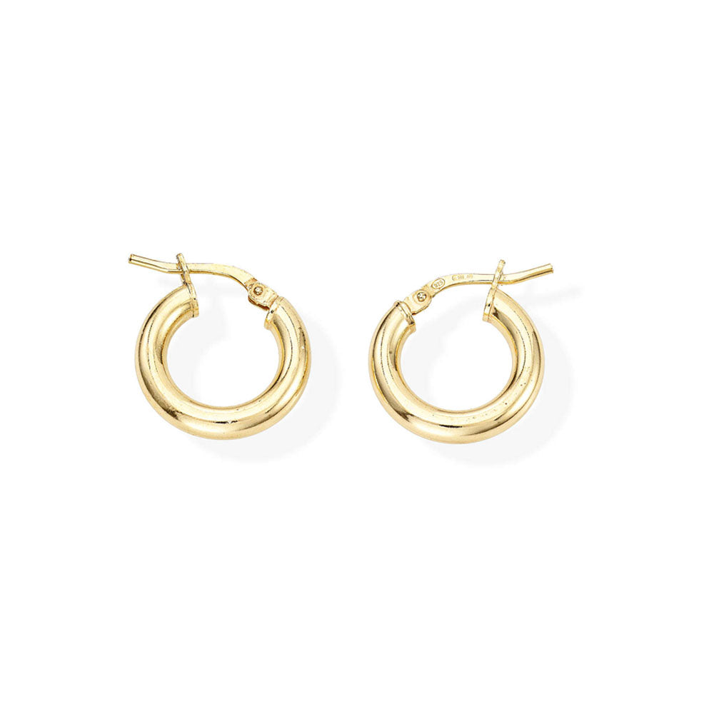 Amen - orecchini in argento a cerchio 1cm dorato