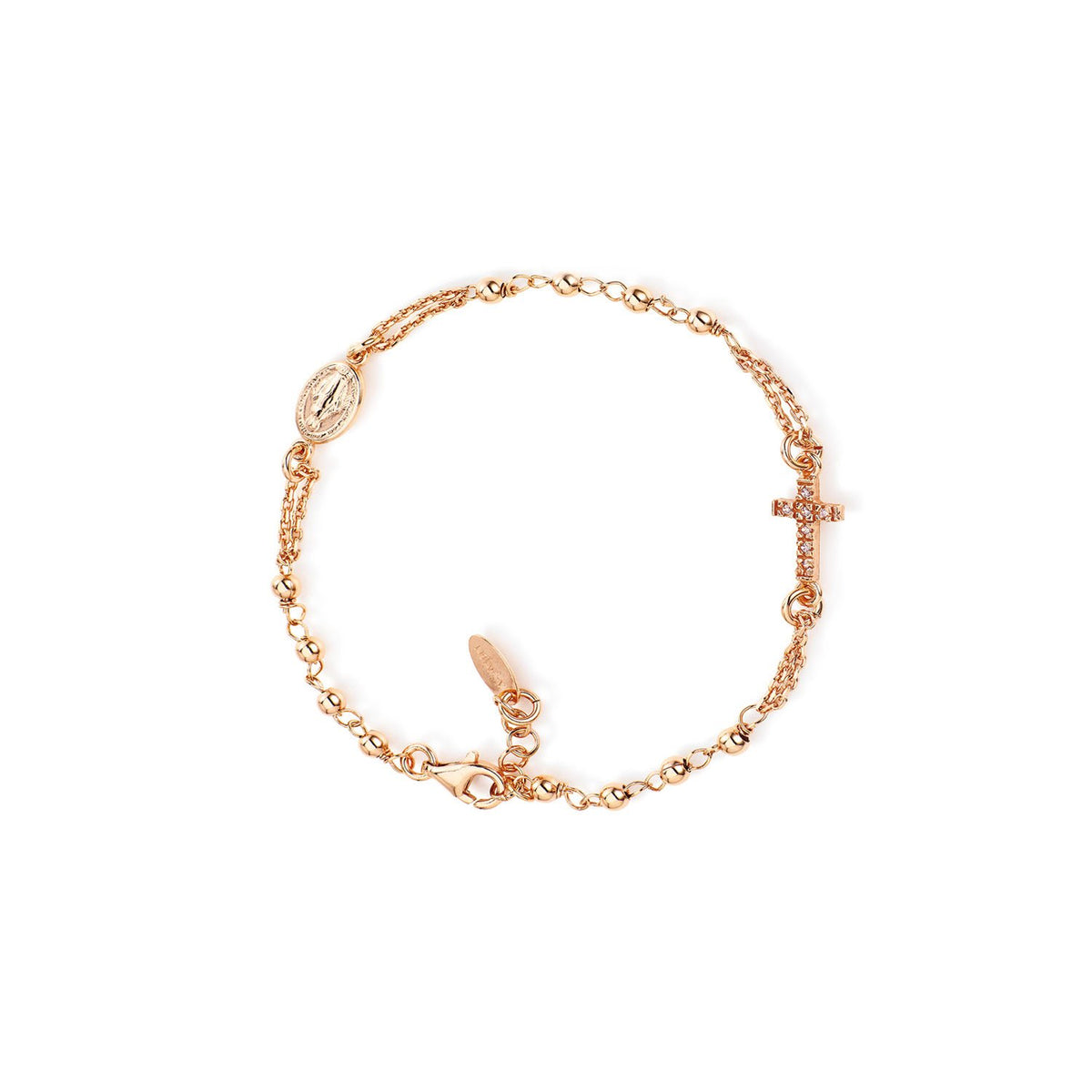 925 SILVER BRACELET PAVE CROSS (6143429279900)