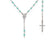 925 SILVER NECKLACE CLASSIC ROSARY WITH CRYSTALS (6143410897052)