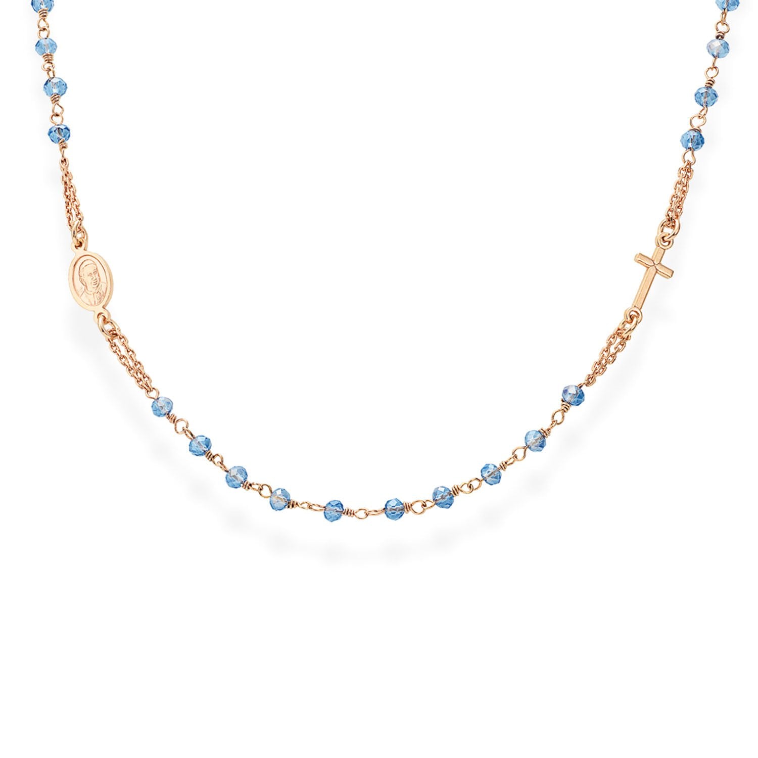 Collana Angelo con Zirconi Bianchi - Amen Collana Angelo con Zirconi Bianchi - Amen
