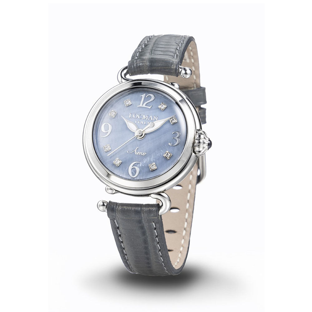 Locman - Orologio Amo Con Diamanti E Cinturino Intercambiabile