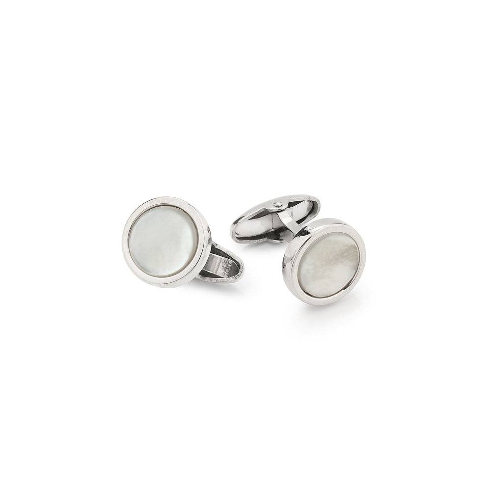 Unoaerre - Gemelli in argento e madreperla