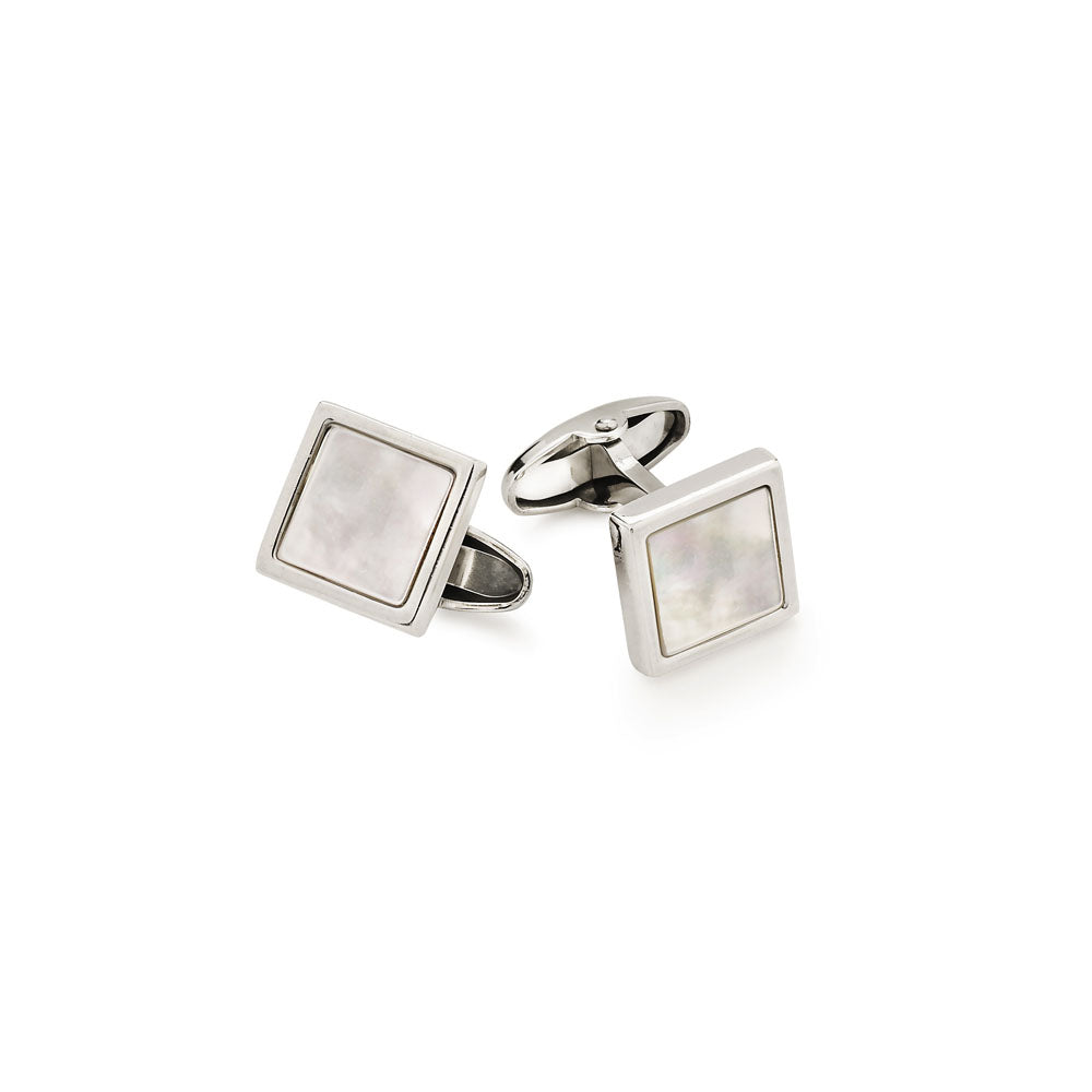 Unoaerre - Gemelli in argento e madreperla