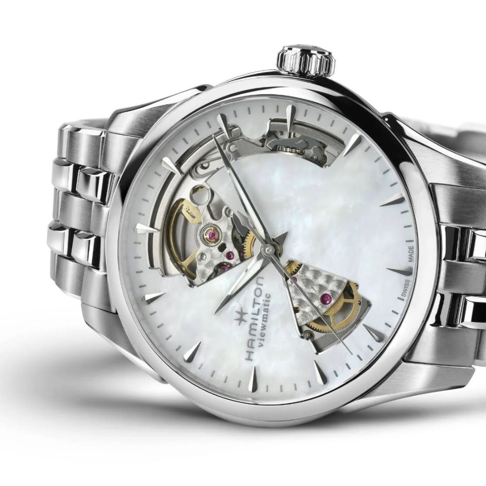 HAMILTON - OROLOGIO AUTOMATICO JAZZMASTER OPEN HEART LADY