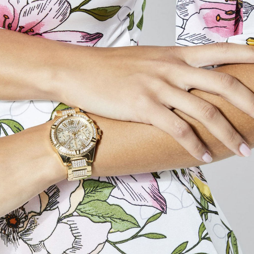 Guess - Orologio Lady Frontier Cinturino In Acciaio Con Strass