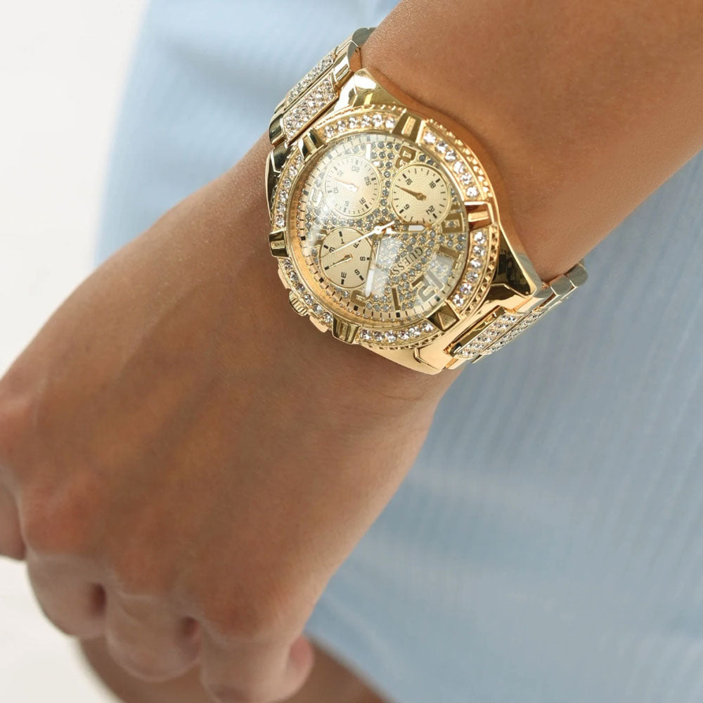 Guess - Orologio Lady Frontier Cinturino In Acciaio Con Strass
