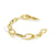 UNOAERRE - BRACCIALE IN ARGENTO DORATO NAVETTE