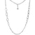 UNOAERRE - COLLANA LUNGA A MAGLIA CLASSICA IN BRONZO COLOR ARGENTO