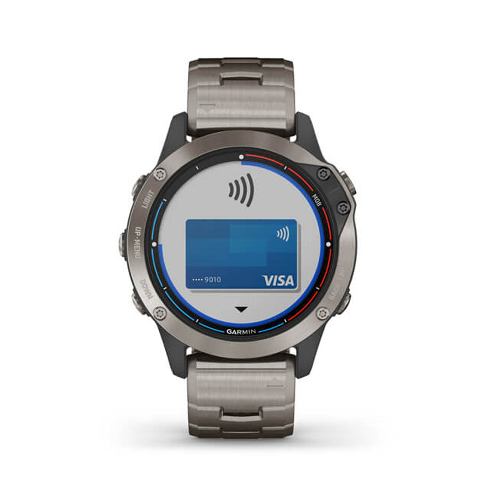 Garmin Quatix 6 Sapphire Titanium Gray Bracciale Titanio ref. 010-02158-95 - Tomasini Francia Garmin Quatix 6 Sapphire Titanium Gray Bracciale Titanio ref. 010-02158-95 - Tomasini Francia