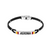 AS ROMA - BRACCIALE UFFICIALE ROMA IN CORDINO CON PIASTRA IN ACCIAIO 316L CON SMALTO