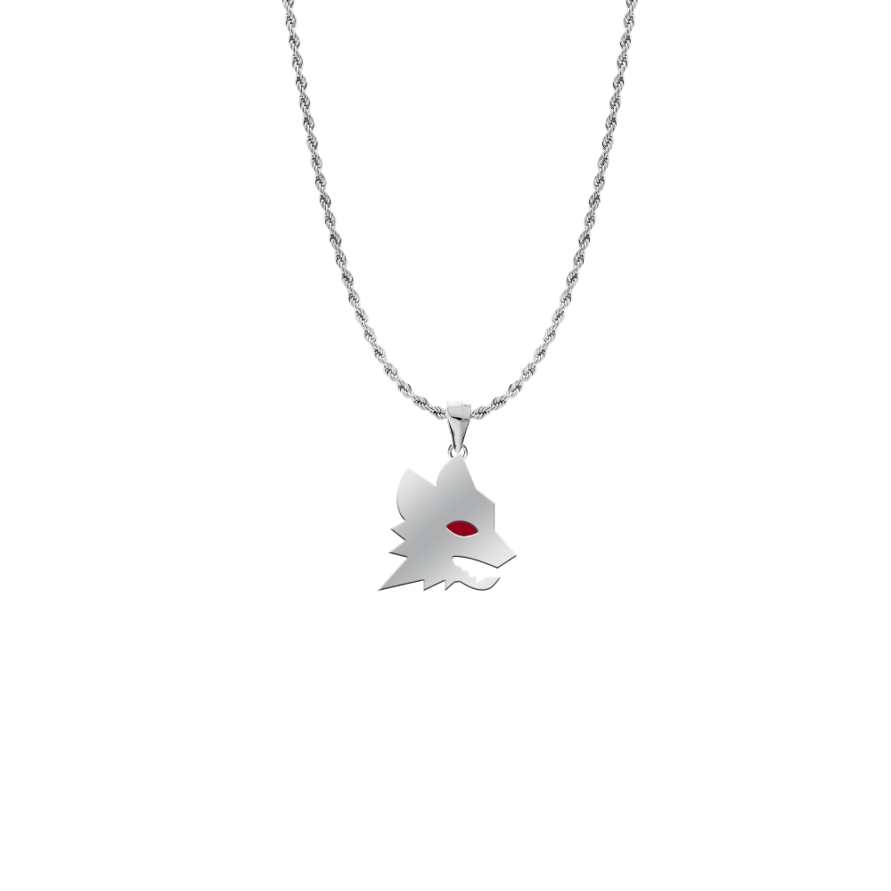 Collana Uomo DonDon In Pelle 50 Cm Con Ciondolo Tribale In Acciaio Inox, Dettagli Placcati Neri. In Sacchetto Di Velluto Nero.