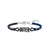 FC INTERNAZIONALE - BRACCIALE UFFICIALE INTER IN CORDINO CON PIASTRA IN ACCIAIO 316L E SMALTO