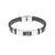 FC INTERNAZIONALE - BRACCIALE UFFICIALE INTER IN CUOIO E PIASTRA IN ACCIAIO 316L