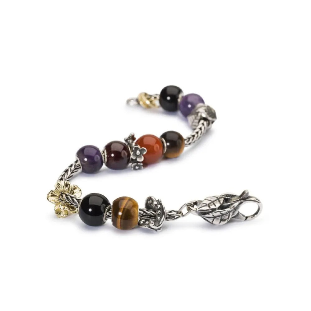 Trollbeads - Occhio Di Tigre Rosso Rotondo Grande