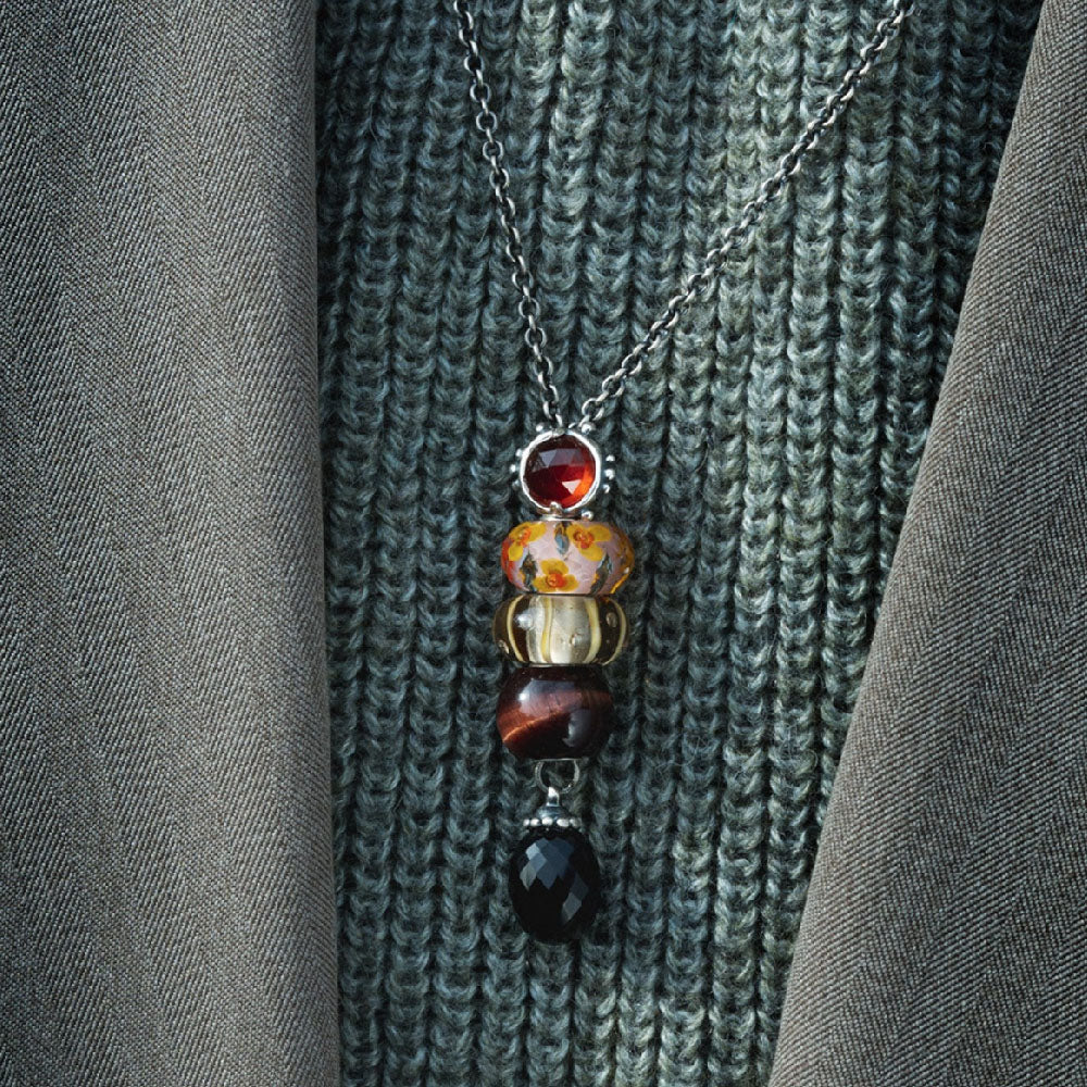 Trollbeads - Occhio Di Gatto Nero Rotondo Grande