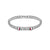 Ac Milan - Bracciale Ufficiale Milan In Acciaio 316L Con Pietre Naturali E Smalto