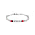 AC MILAN - BRACCIALE UFFICIALE MILAN IN ACCIAIO 316L CON SMALTO