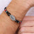 AC MILAN - BRACCIALE UFFICIALE MILAN IN ACCIAIO 316L CON SMALTO