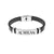 AC MILAN - BRACCIALE UFFICIALE MILAN IN CUOIO E PIASTRA IN ACCIAIO 316L
