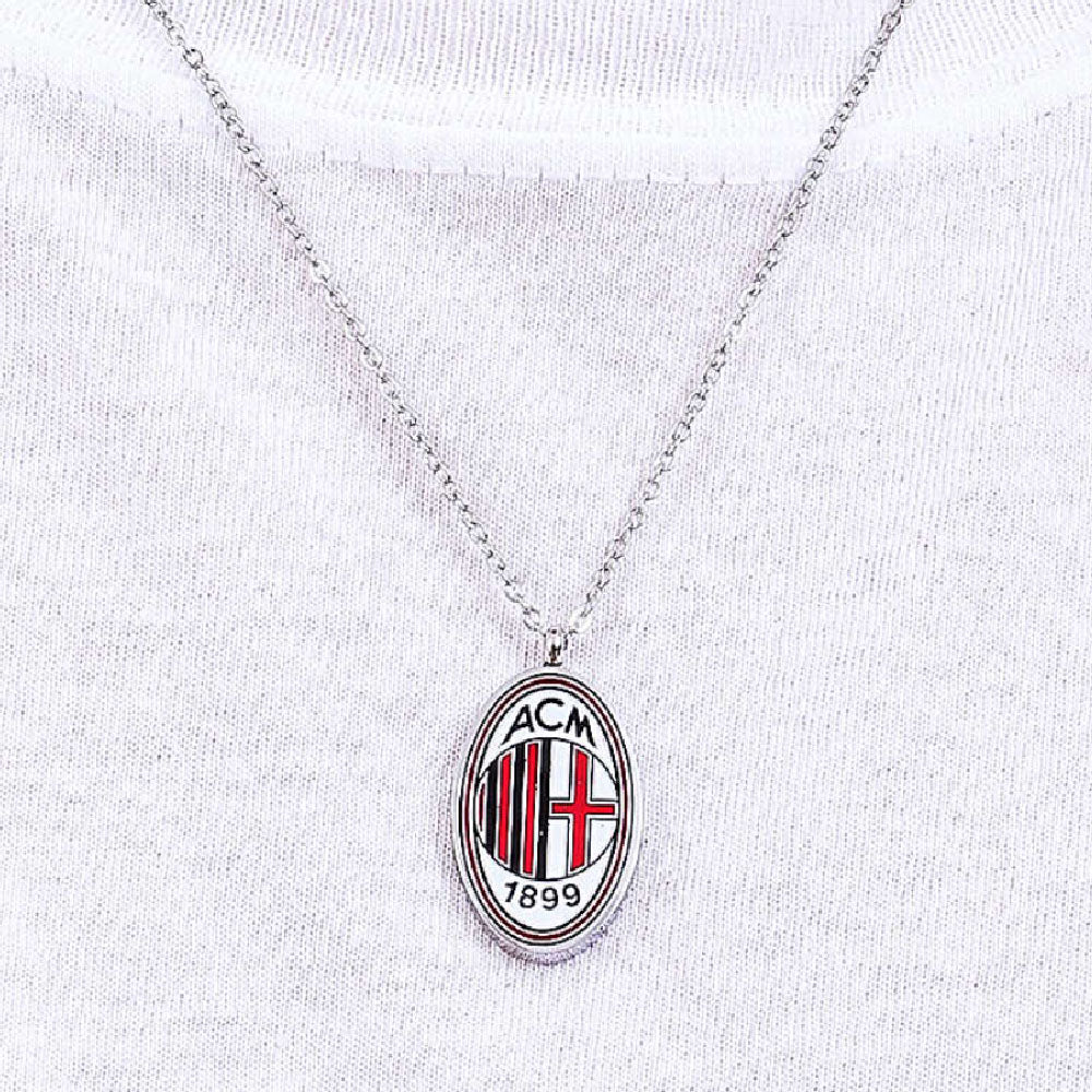 Ac Milan - Medaglia Ufficiale Milan In Acciaio 316L Con Smalto