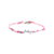 PENSIERI FELICI - BRACCIALE IN ARGENTO 925 E CORDINO NAUTICO REGOLABILE