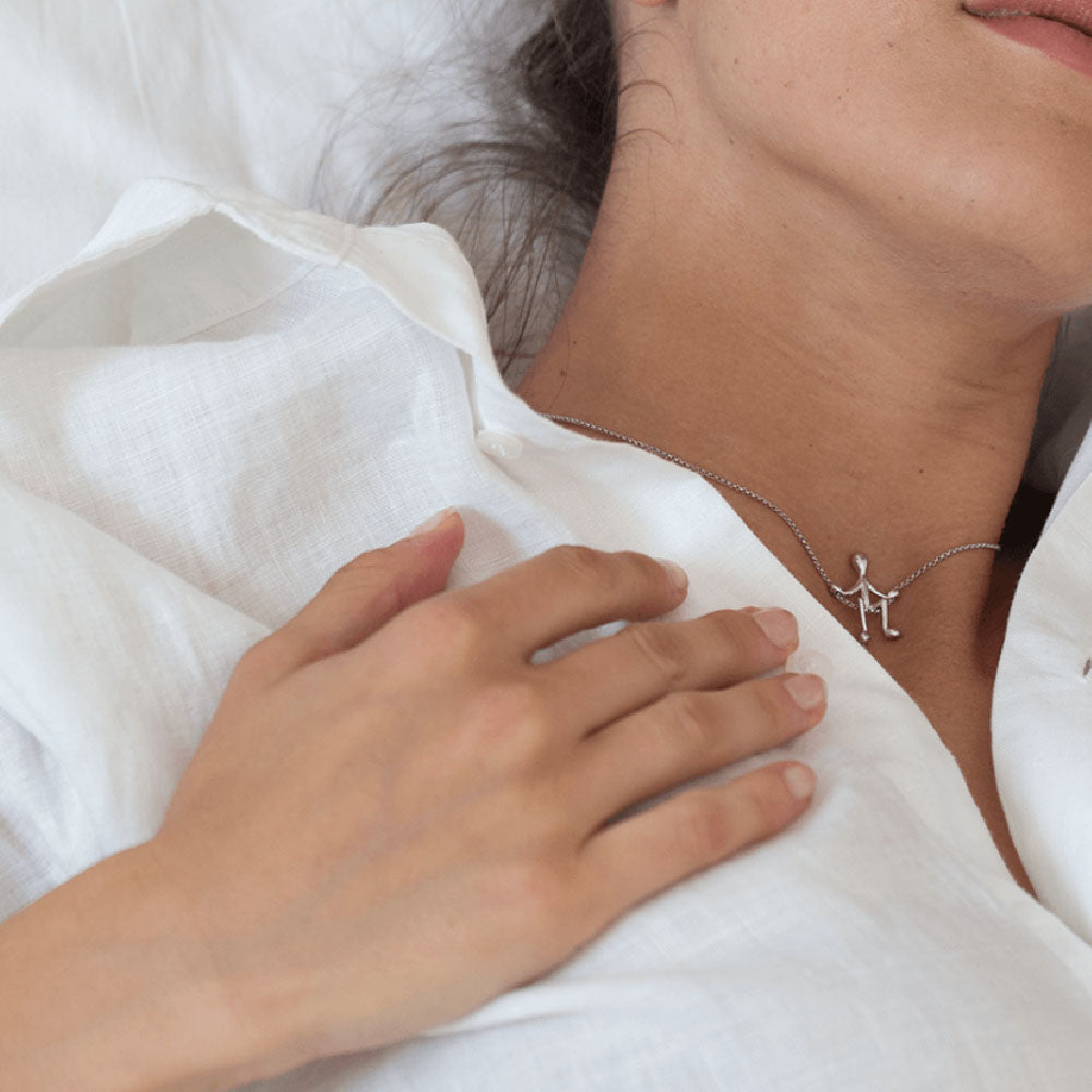 Pensieri Felici - Collana E Omino In Argento 926