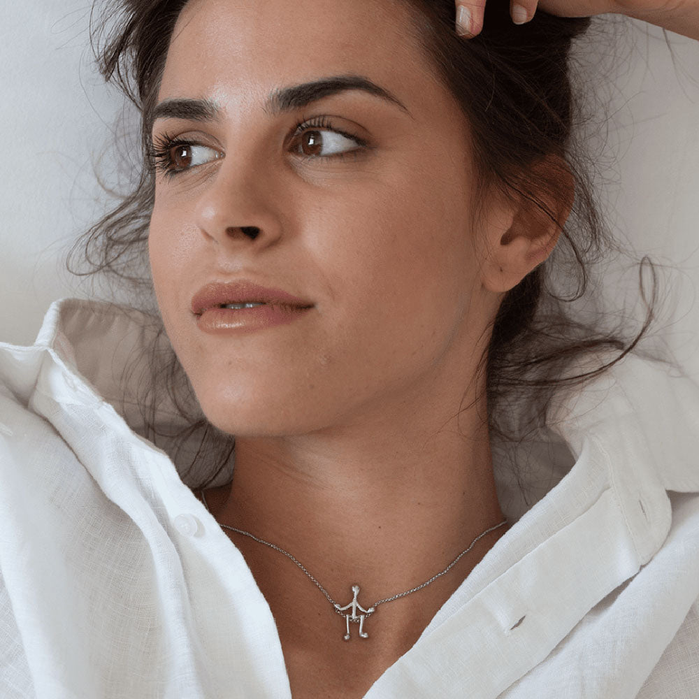 Pensieri Felici - Collana E Omino In Argento 926