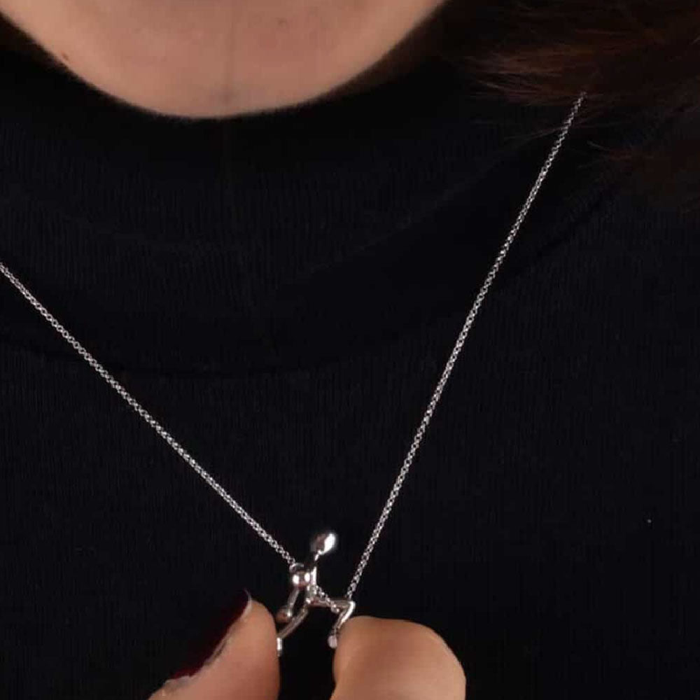 Pensieri Felici - Collana E Omino In Argento 925