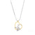 PENSIERI FELICI - COLLANA E OMINO IN ARGENTO 925 CON CUORE IN ORO 14KT