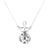 PENSIERI FELICI - COLLANA E CIONDOLO IN ARGENTO 925 CON PALLINA E SONAGLIO INTERNO