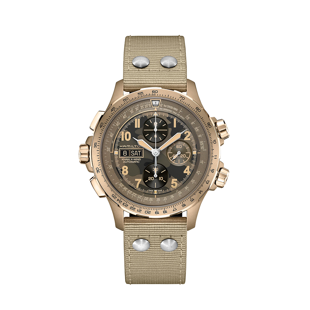 Hamilton - Orologio Cronografo Khaki Aviation X-Wind Auto Chrono | 45mm