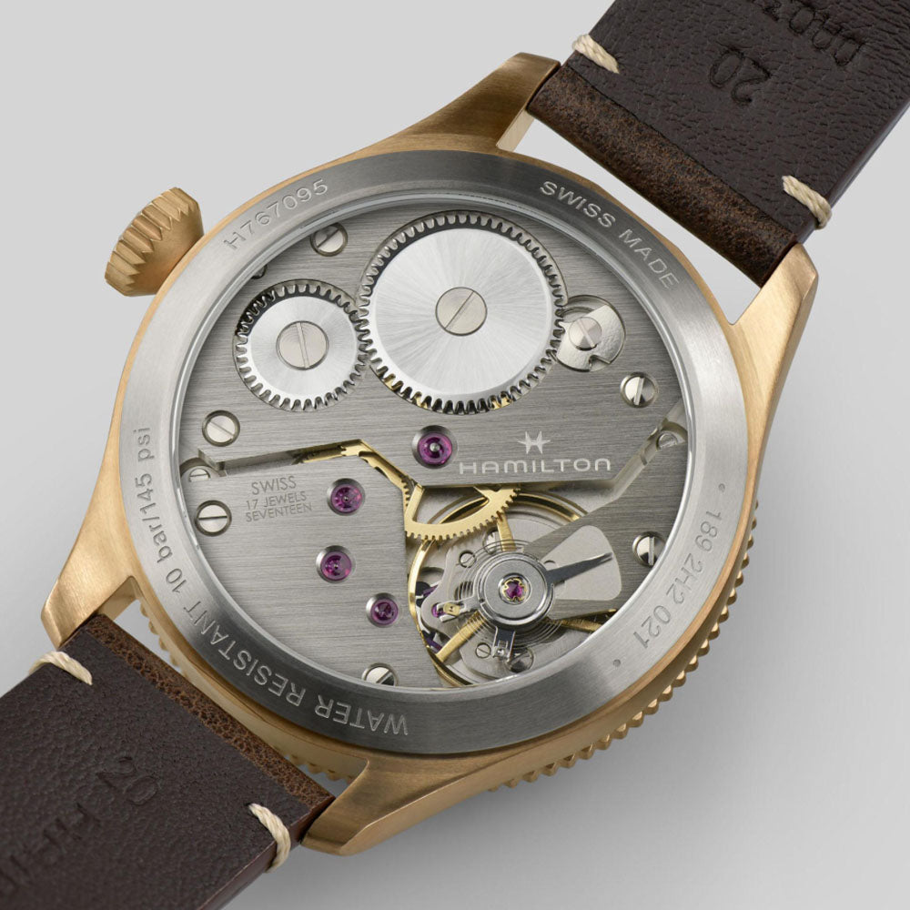 Hamilton - Orologio Meccanico Khaki Pilot Pioneer Bronze