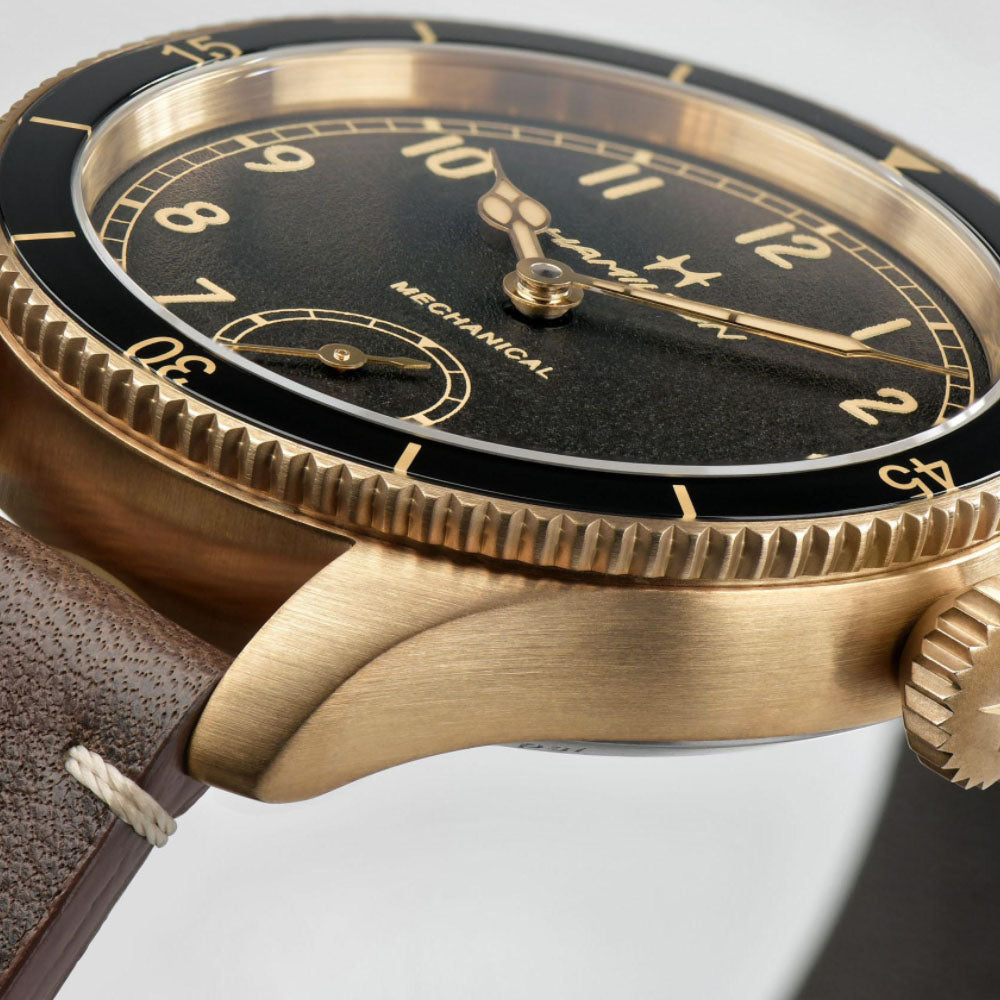 Hamilton - Orologio Meccanico Khaki Pilot Pioneer Bronze