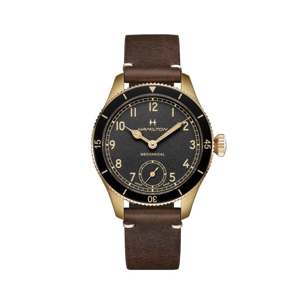 Hamilton - Orologio Meccanico Khaki Pilot Pioneer Bronze