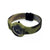 Hip­ Hop - Orologio Unisex In Silicone Rivestito In Tessuto Camouflage - Green Camo