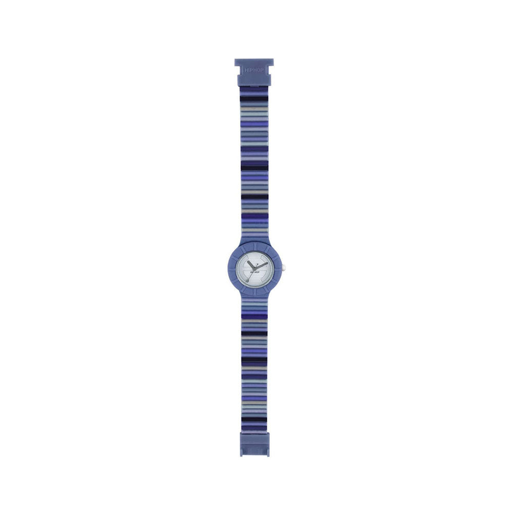 HIP HOP - OROLOGIO DA DONNA IN SILICONE STAMPATO MILLERIGHE - BLUE