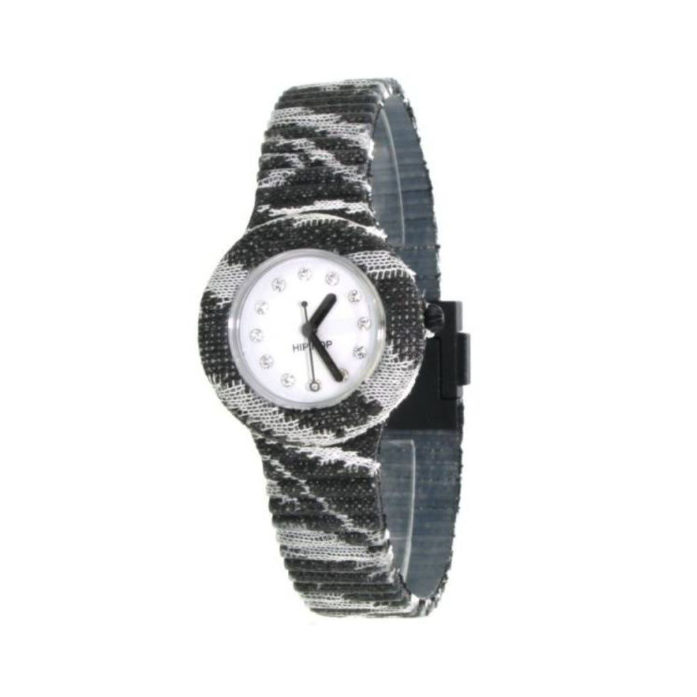 Hip ­Hop - Orologio Unisex In Silicone Rivestito In Tessuto Animalier