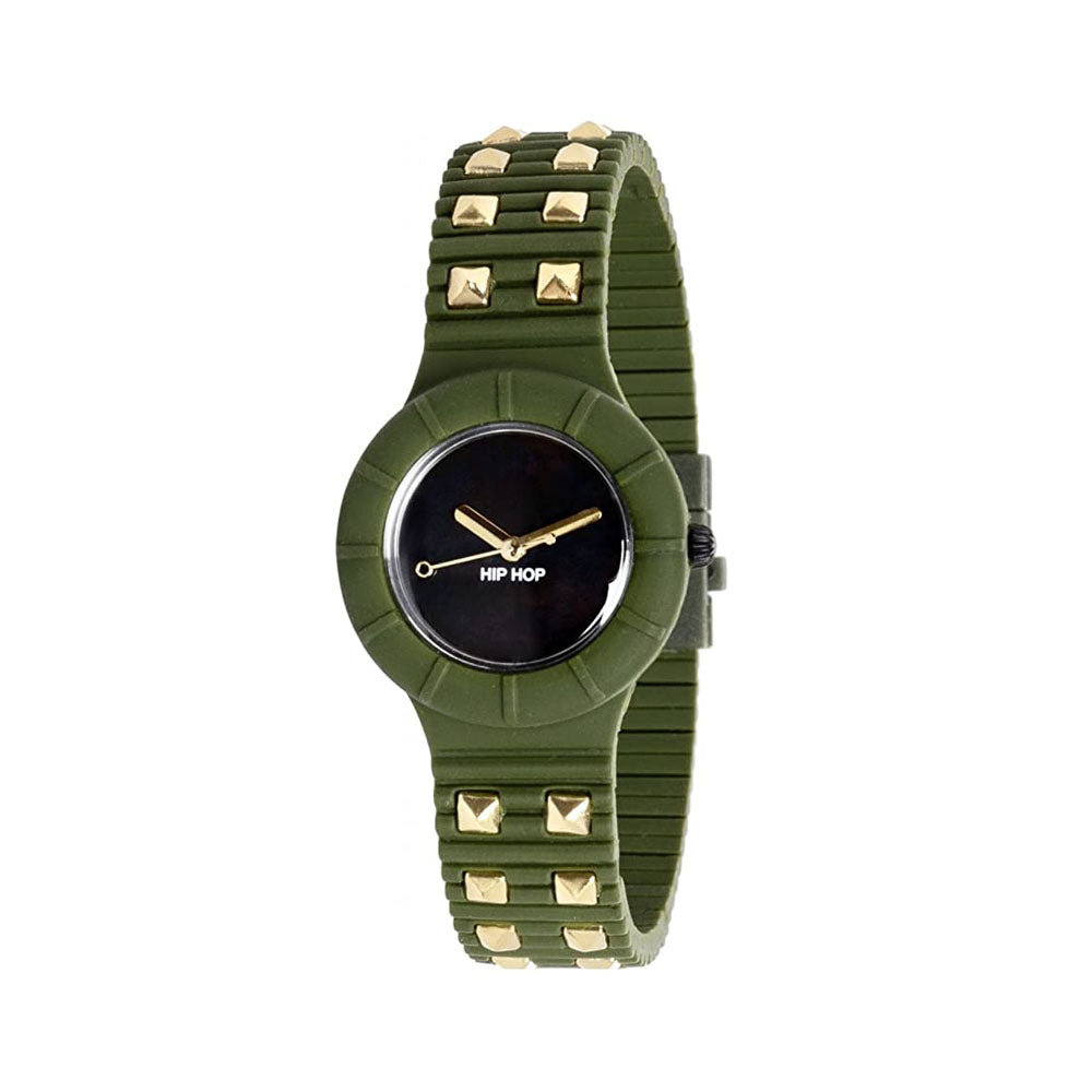 Hip Hop Orologio Da Donna In Silicone Stampato Borchie Rock