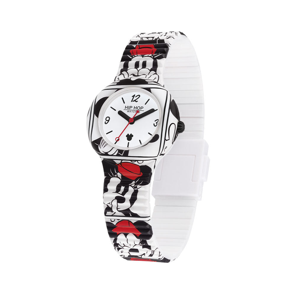 Hip­ Hop - Orologio Da Donna In Silicone Stampato Minnie Retro - About Minnie