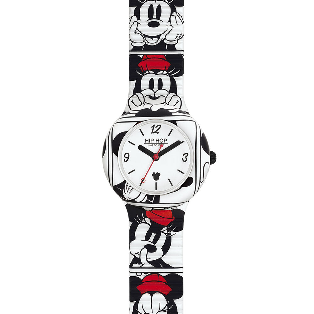 Hip­ Hop - Orologio Da Donna In Silicone Stampato Minnie Retro - About Minnie