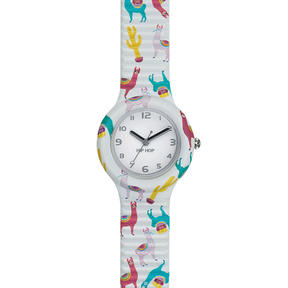 Hip ­Hop - Orologio Da Donna In Silicone Stampato Animals Addicted - Lama