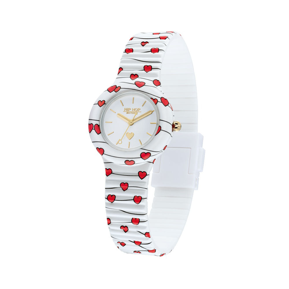 Hip­ Hop - Orologio Da Donna In Silicone Stampato Sweet Heart - Little Heart