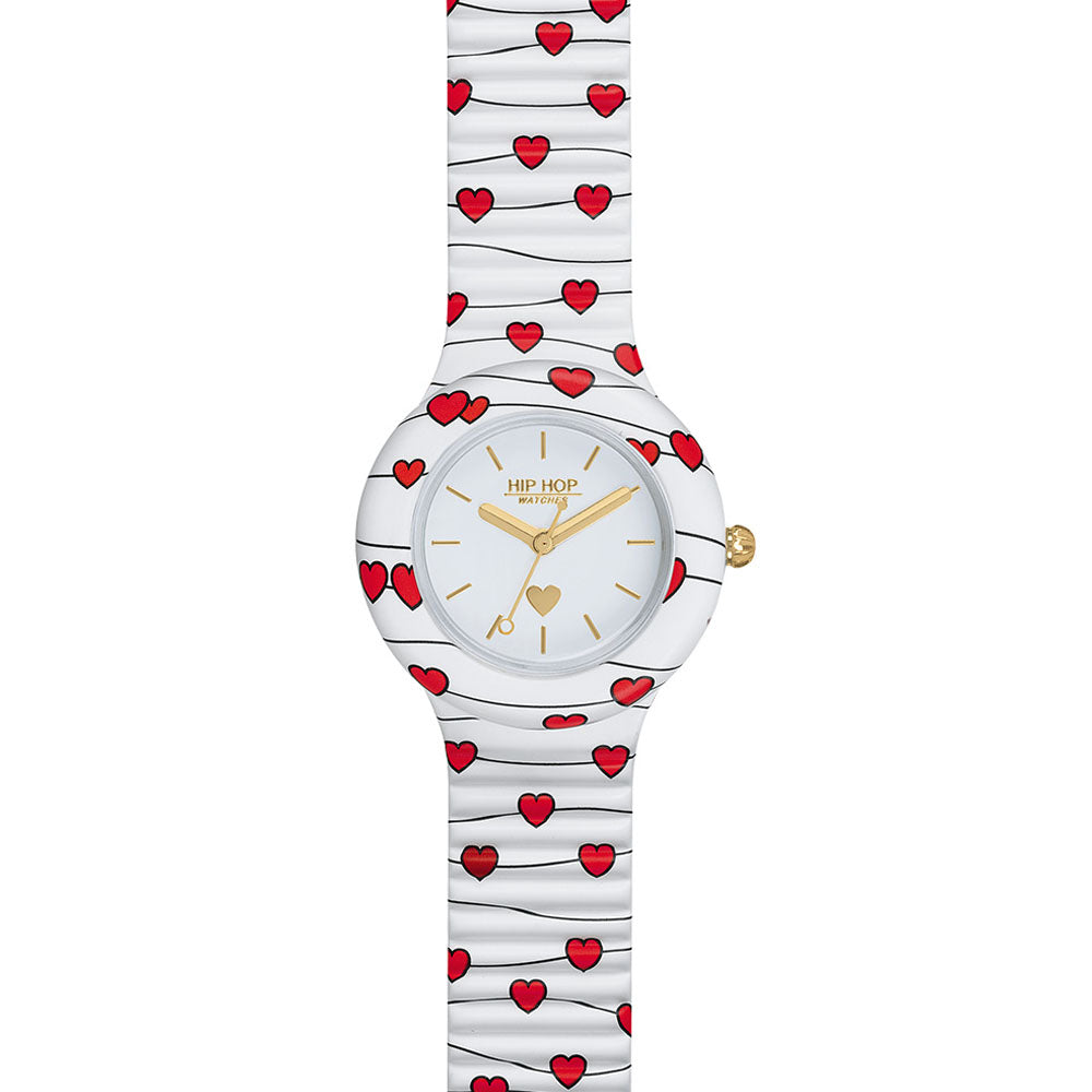 Hip­ Hop - Orologio Da Donna In Silicone Stampato Sweet Heart - Little Heart