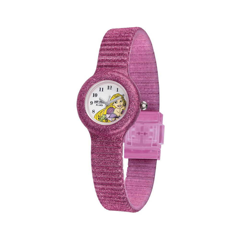 Hip­ Hop - Orologio Da Bambina In Silicone Stampato Sparkling Princess - Rapunzel