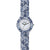 Hip­ Hop - Orologio Da Donna In Silicone Stampato Spring Fever - Blue Flower