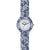 Hip­ Hop - Orologio Da Donna In Silicone Stampato Spring Fever - Blue Flower