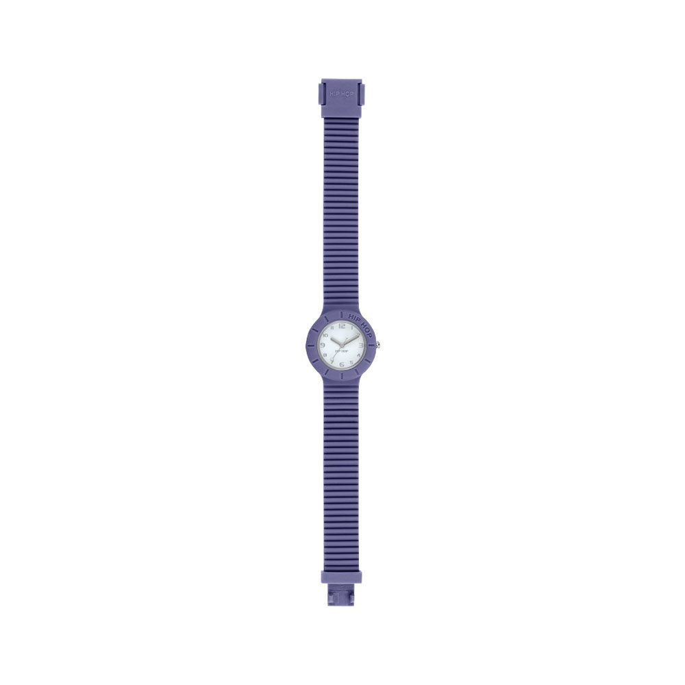 Hip­ Hop - Orologio Da Donna In Silicone Stampato Numbers Collection - Twilight Purple