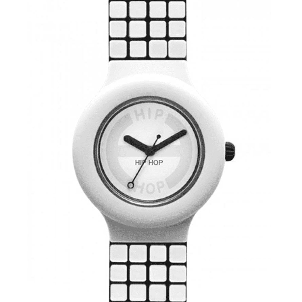 Hip Hop - Orologio Unisex In Silicone - Collezione Mosaic - White