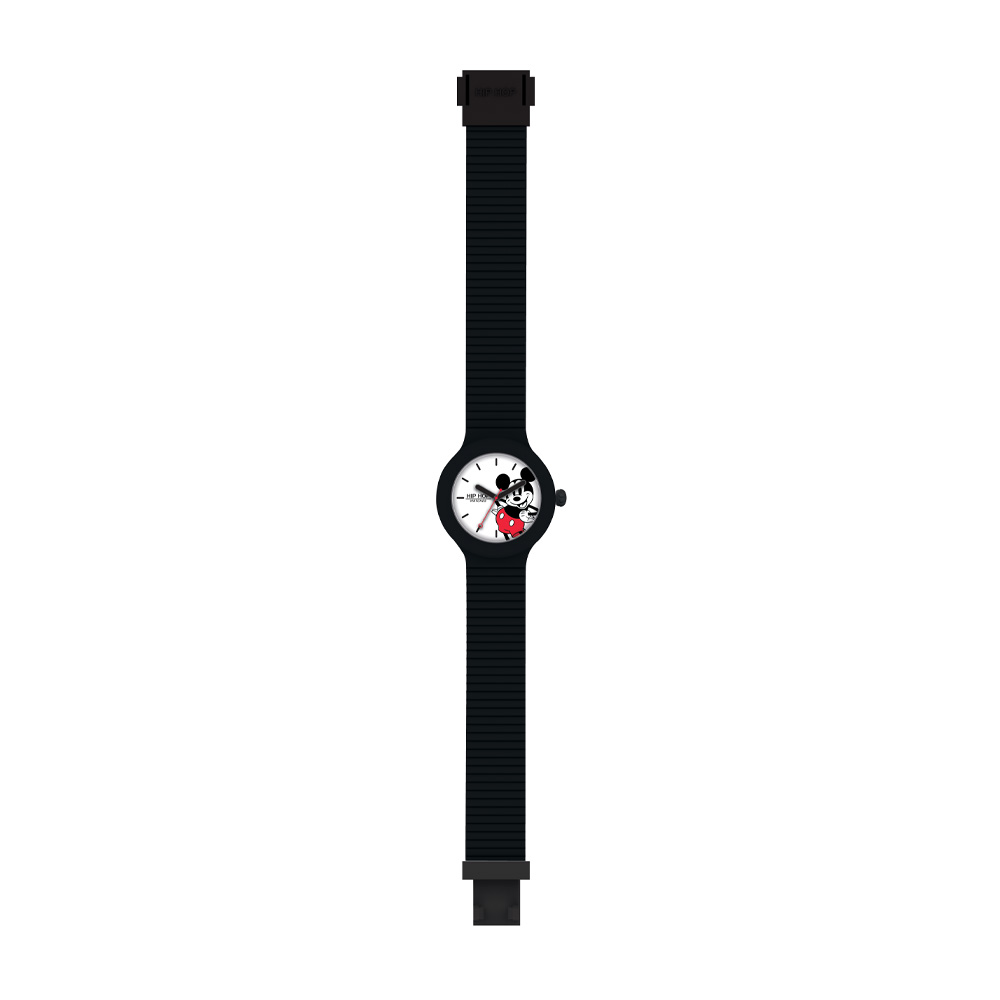 HIP HOP  - OROLOGIO MICKET RETRO 35MM CINT. NERO